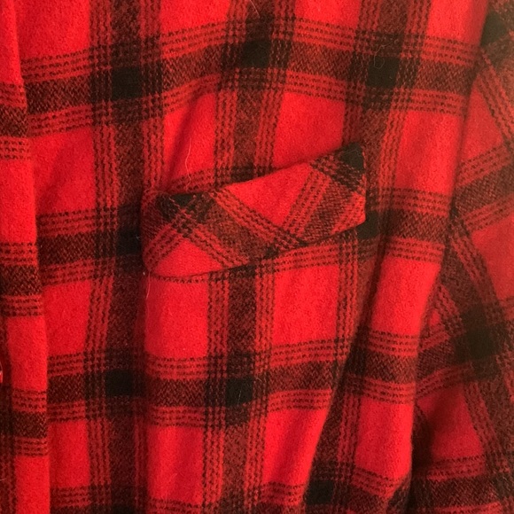 Women’s red and black plaid wool jacket, size 14 - Picture 5 of 7